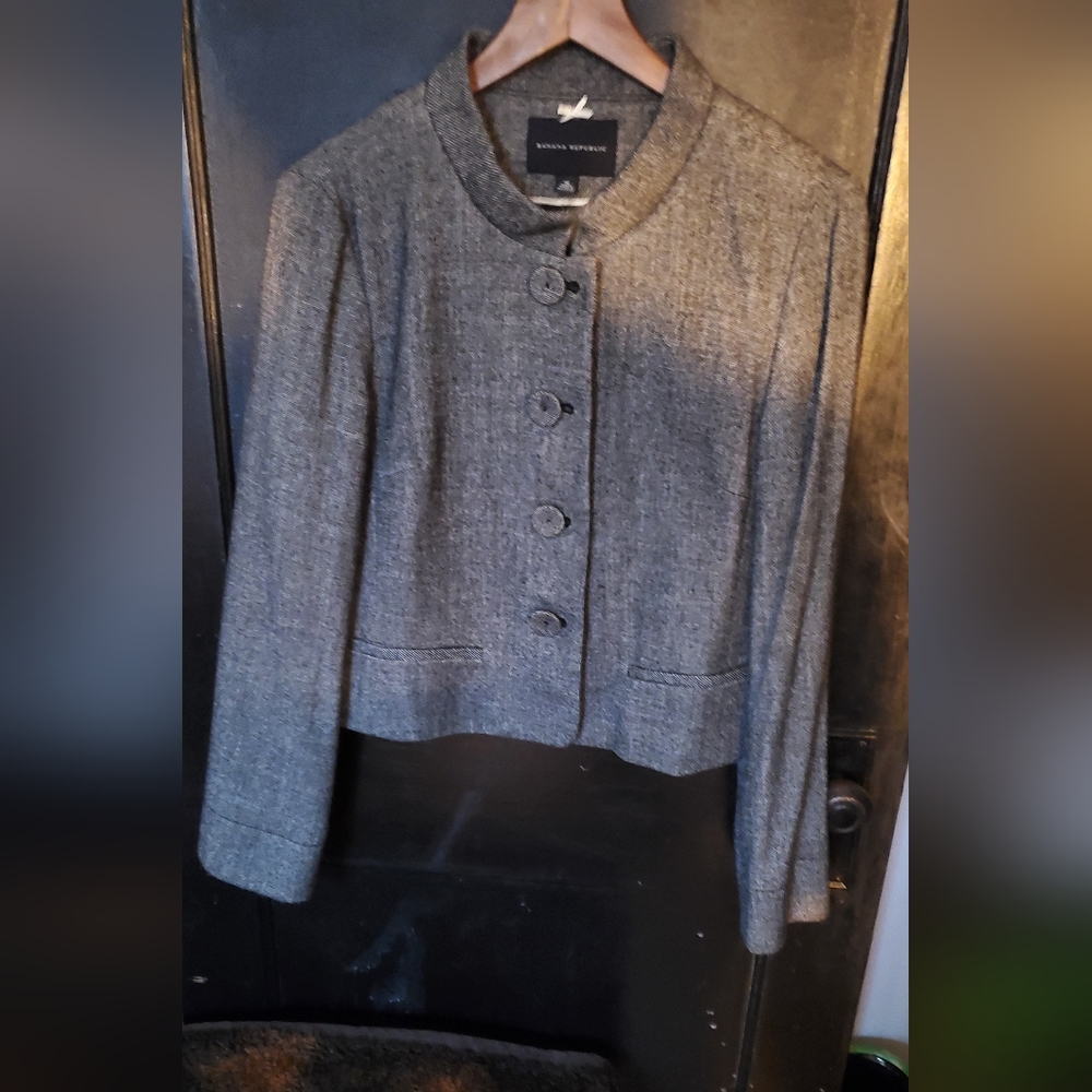 BANANA REPUBLIC WOMEN'S TWEED BLAZER SIZE 16 !!OFFERS WELCOME!!